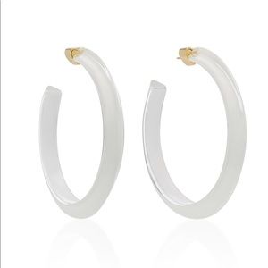WHITE ALISON LOU JELLY HOOPS!🤍🤍